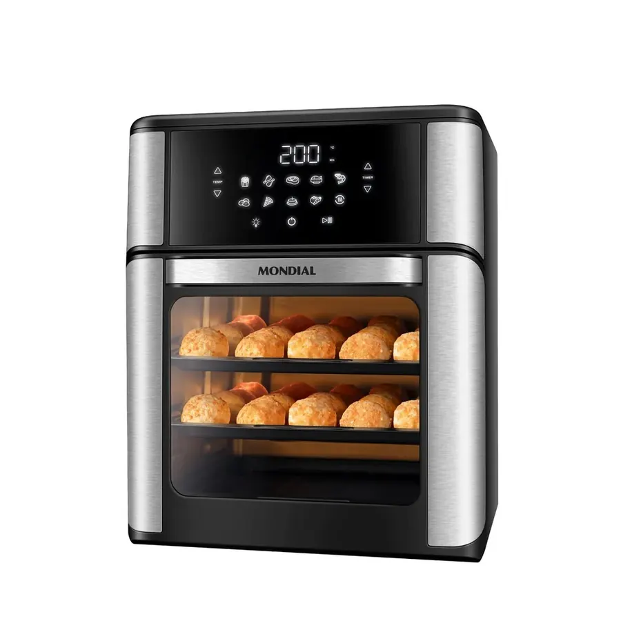 Fritadeira El�trica Forno Oven 12L AFON-12L-BIVOLT Air Fryer + Forno 2 em 1 Mondial