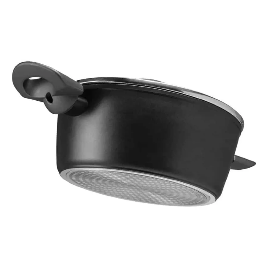 Jogo de Panelas Brinox Antiaderente Ceramic Life Orion Com Indu��o 5 Pe�as Preto